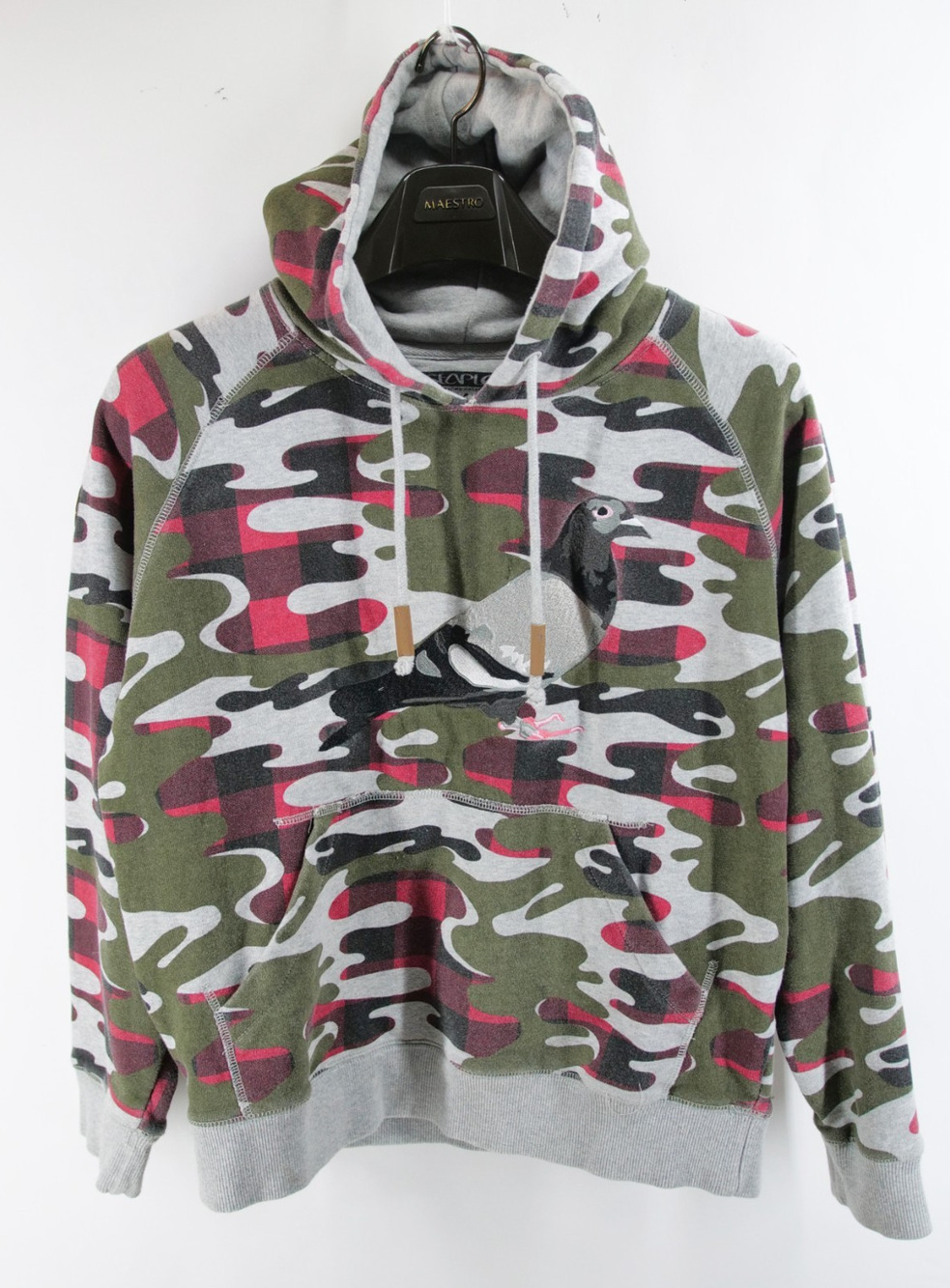 STAPLE Camo Pigeon embroidered Hoodie Size Medium